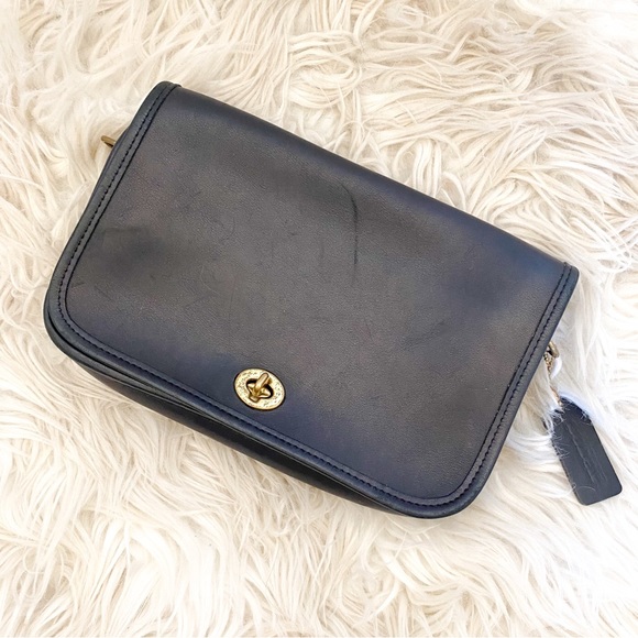 Coach Bags Authentic Vintage Coach Penny Pocket Purse In Black